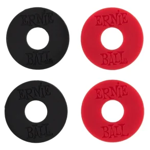 Ernie Ball EB-4603 Strap Blocks (4 stk.) Sort/r�d